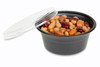 Take-Out Container Base 5 OZ PS Black Round 1000/Case