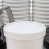Solo® Flexstyle® Lid Flat 4.9X0.713 IN 1 Compartment DSP White For 32 OZ Soup Cup Unhinged 25 Count/Pack 20 Packs/Case