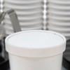 Solo® Flexstyle® Lid Flat 3.9X0.6 IN DSP White For 16 OZ Container Individually Wrapped 25 Count/Pack 20 Packs/Case