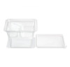 Fresh 'n Clear® GoCube® Take-Out Container Insert 5.12X5.12X1.25 IN 3 Compartment PET Clear Square 600/Case