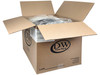 Forum® Take-Out Container Base & Lid Combo With Dome Lid 14X14 IN 4 Compartment PS Black Clear Square 25/Case