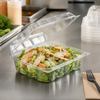 Essentials Take-Out Container Hinged With Dome Lid 9X7X3 IN PET Clear Rectangle 132/Case