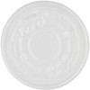 Karat® Lid Flat 3.45 IN PP Translucent Round For 5 OZ Container 1000/Case