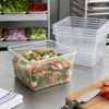 Fresh 'n Clear® GoCube® Deli Container Base 80 OZ PET Clear Square 200/Case