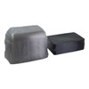 Mozaïk® Serving Tray Base & Lid Combo With High Dome Lid 8X11 IN PP Black Clear Rectangle 72/Case