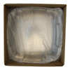 Mozaïk® Take-Out Tray Base & Lid Combo With Polyethylene Terephthalate (PET) Dome Lid 10.5X10.5 IN PP Black 25/Case