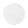 Karat® Lid Flat 3.9 IN PP White Round For 12 OZ Container 1000/Case