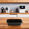 HomeFresh® Take-Out Container Base 9.51X6.33X2.03 IN PP Black Rectangle 200/Case