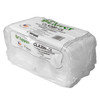 Clover Take-Out Container Hinged XL 9.23X9.23X3 IN 3 Compartment PP Clear Square 150/Case