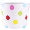 Karat® Food Container Base 12 OZ Assorted Dots 1000/Case