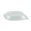 Crystal Classics® Lid 7X7 IN 1 Compartment RPET Clear Square For Container 500/Case