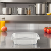 Deli Container Hinged 8 OZ PET Clear 200/Case