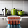 Crystal Seal® Deli Container Hinged With Flat Lid 12 OZ PET Clear Square 200/Case