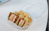 Clover Take-Out Container Hinged Large (LG) 8.35X8.32X2.88 IN PP Clear 150/Case