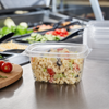 Deli Container Hinged 16 OZ PET Clear 200/Case