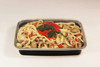 Take-Out Container Base & Lid Combo 28 OZ Plastic Black Clear Oblong 150/Case