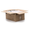 Take-Out Container Base & Lid Combo 48 OZ Plastic Black Rectangle 100/Case