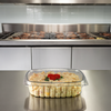 Crystal Seal® Deli Container Hinged With Flat Lid 24 OZ PET Clear Square 200/Case