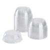 Lid Dome 98MM PET Clear For 12-24 OZ Container With Hole 1000/Case