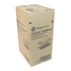 Half Rib Take-Out Container Base & Lid Combo With Dome Lid 34.3 OZ MFPP OPS Black Clear Rectangle Anti-Fog 90/Case