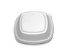 Lid Dome 9X9 IN PS Clear For Container Unhinged 300/Case
