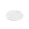 Karat® Lid Flat 3.7 IN PP Clear Round For 8-10 OZ Container Vented 1000/Case