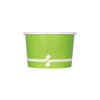 Karat® Food Container Base 4 OZ Double Wall Poly-Coated Paper Green Round 1000/Case