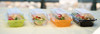 The BOTTLEBOX ® Take-Out Container Hinged 8.75X4.75X2.97 IN RPET Red Clear Rectangle 250/Case