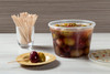 Deli Container Base & Lid Combo With Flat Lid 16 OZ PP Clear Round 240/Case
