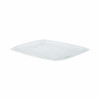 The BOTTLEBOX ® Lid Flat 7.6X6.55X0.31 IN RPET Clear Rectangle For 24-32 OZ Deli Container Bulk 600/Case