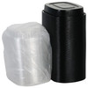 Take-Out Container Base & Lid Combo 22 OZ Aluminum OPS Black Gold Clear Oval 100/Case