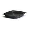 The BOTTLEBOX ® Take-Out Container Base 9X9X1.6 IN PP Black Square 400/Case