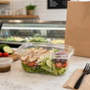 Deli Container Hinged 32 OZ PET Clear 200/Case