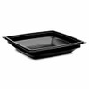 The BOTTLEBOX ® Take-Out Container Base 10.25X10.25X1.95 IN PP Black Square Deep 300/Case