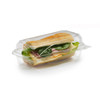 The BOTTLEBOX ® Take-Out Container Hinged 8.75X4.75X2.97 IN RPET Clear Rectangle 250/Case