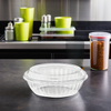 resq® Take-Out Container Base & Lid Combo 48 OZ Clear Reversible 100/Case