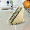 Sandwich Cold Wedge Hinged 6.63X3.56X3.52 IN RPET Clear Freezer Safe 250/Case