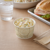 Food Container Base 8 OZ Paper Beige Champagne Round 1000/Case