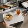 Savaday® Serving Tray 12X16X1 IN Molded Fiber White Rectangle 200/Case