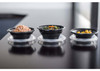 SideKicks® Take-Out Container Base 4.7X2X2.7 IN PP Black Round Microwave Safe 750/Case