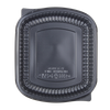 Take-Out Container 36 OZ 9.2X7.8X1.7 IN PP Black 300/Case
