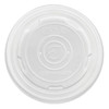 Ecolid® Lid Flat PLA Clear Round For 12-16-32 OZ Soup Cup 500/Case