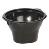 SideKicks® Take-Out Container Base 4.7X2.8X2.6 IN PP Black Round Microwave Safe 750/Case