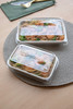 WorldView Lid Dome 9X6X1 IN RPET Clear Rectangle For 24 OZ Container 400/Case