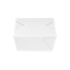 Karat® #1 Take-Out Box Fold-Top White 450/Case