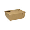 Karat® #8 Take-Out Box Fold-Top Kraft Folded 300/Case