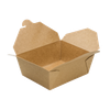 Karat® #8 Take-Out Box Fold-Top Kraft Folded 300/Case