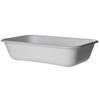WorldView Take-Out Container Base 8X6X2 IN Sugarcane White Rectangle 400/Case