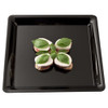 Serving Tray 16X16 IN Plastic Black Square 20/Case
