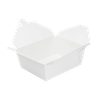 Karat® #8 Take-Out Box Fold-Top White Folded 300/Case